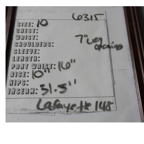 Lafayette 148 New York Womens Size 10 Thompson Yellow Straight Denim Jeans Pants - Picture 5 of 5